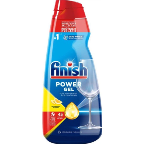 Гель для миття посуду в посудомийній машині Finish Power Gel Лимон, 900 мл